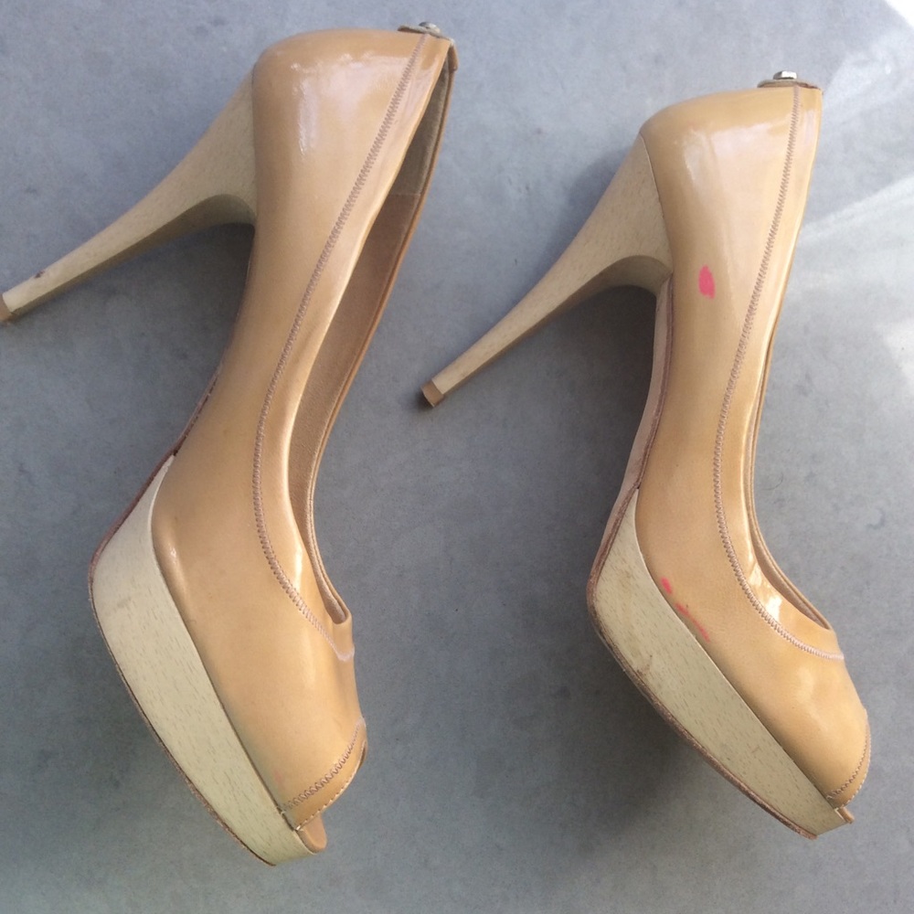 Stuart Weitzman Avignon Peep Toe Platform Heels - image 2